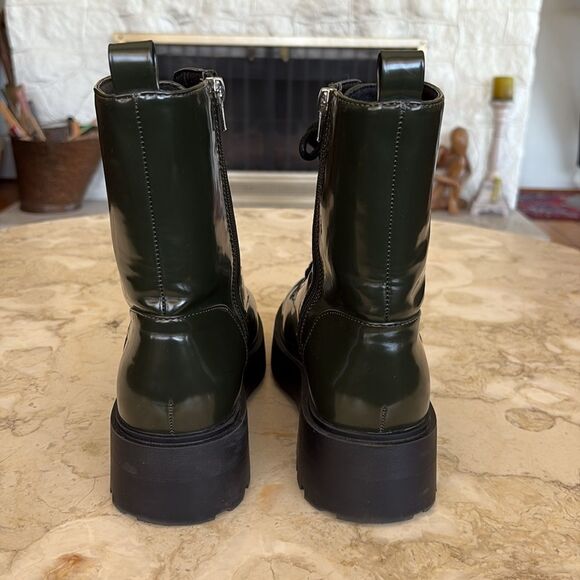 London Rag Molsh Faux Leather Ankle  Chunky Biker Boots - Picture 7 of 14